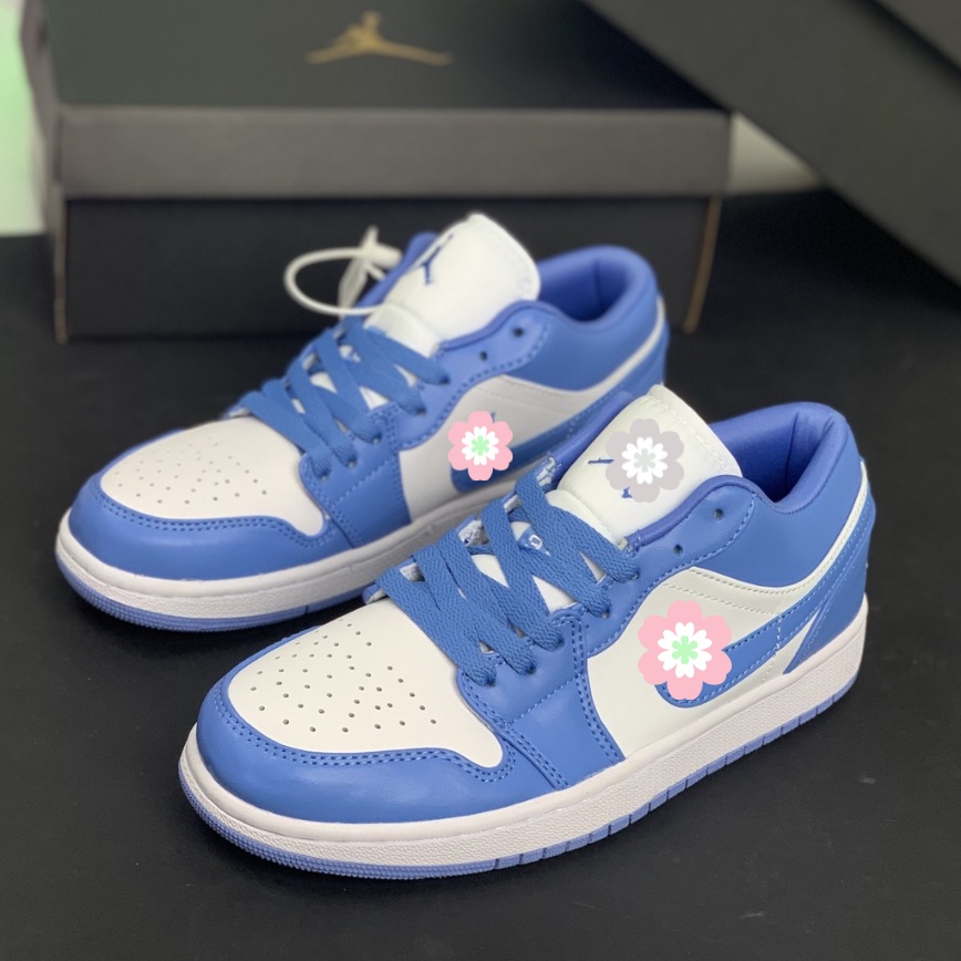 Giày thể thao 1 Low UNC Thấp Cổ ⚡️𝐅𝐑𝐄𝐄 𝐒𝐇𝐈𝐏⚡️Giày sneaker xanh dương thấp cao cấp nam nữ