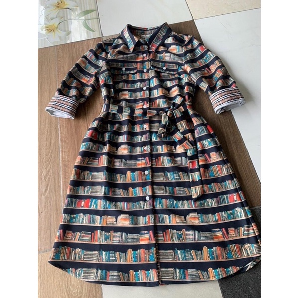 Đầm Tommy Hilfiger xuất dư hoạ tiết mới đẹp lạ