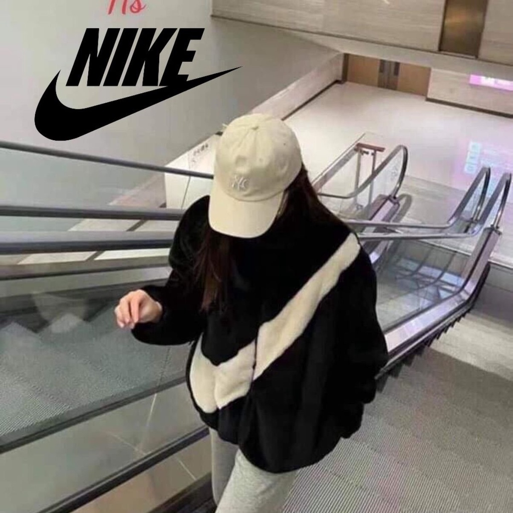 Áo khoác lông NIKE nam nữ lông cừu cao cấp mặc thu đông, thời trang Hàn Quốc GenX Fashion AKL-06