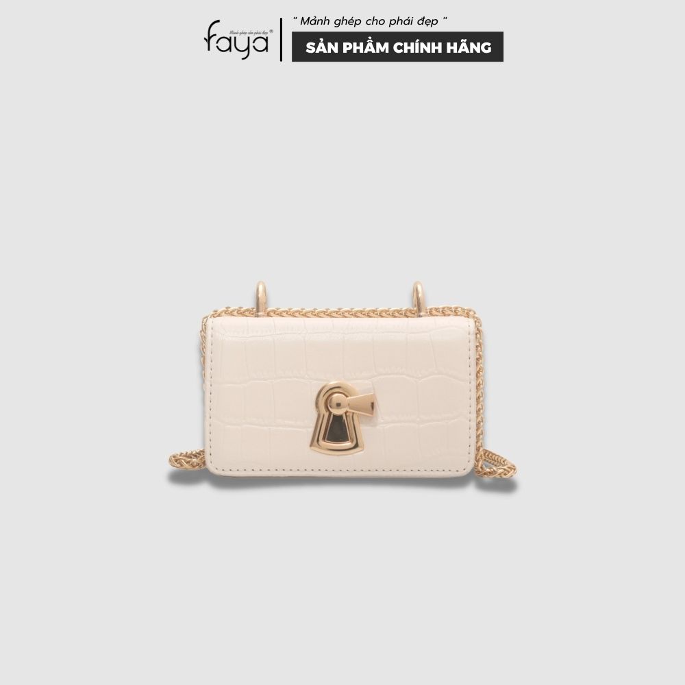 Faya - Túi xách mini da vân sang trọng T1146