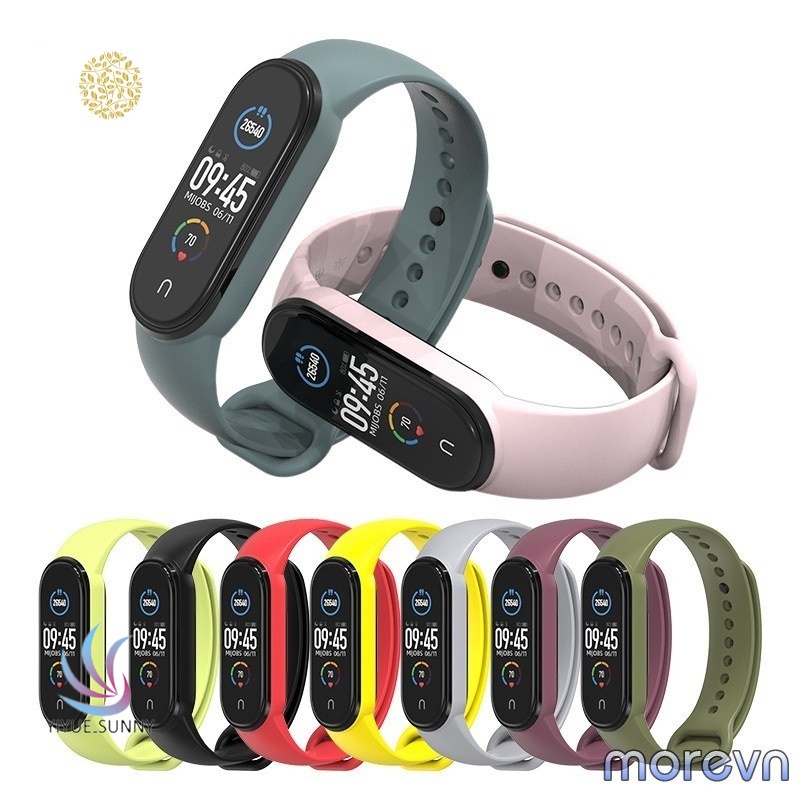 Dây Đeo Silicone Thay Thế Cho Đồng Hồ Thông Minh Xiaomi Mi Band 7 6/5