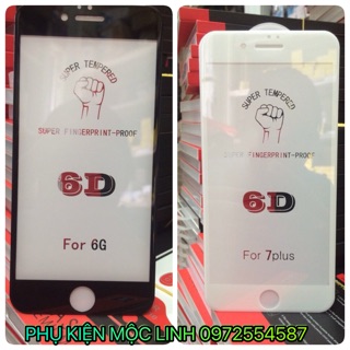 KÍNH CƯỜNG LỰC 5D    6/6PLUS/7/7PLUS 8 8Plus iPhone X