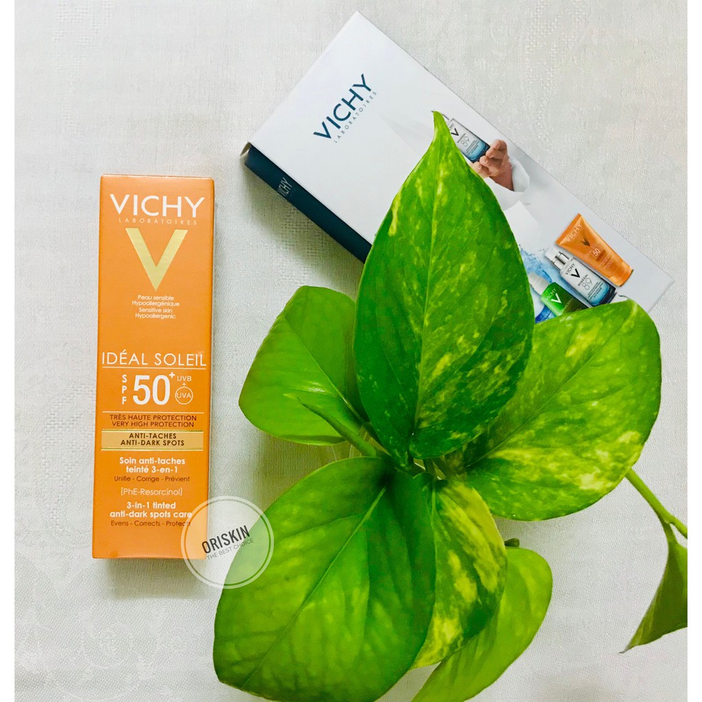 Vichy- Kem Chống Nắng Ngăn Sạm Da, Giảm Thâm Nám Vichy Ideal Soleil Anti-Dark Spots SPF50 50ml