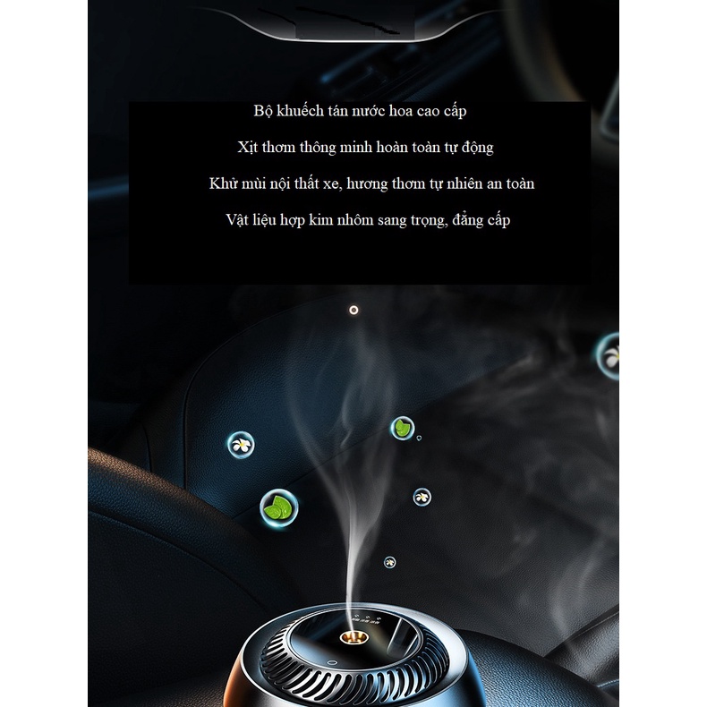 Bộ khuếch tán nước hoa ô tô thông minh JR-CP007- Top sản phẩm khử mùi ô tô - Top sản phẩm nước hoa ô tô