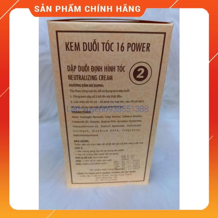 Kem duỗi tóc nhỏ tại nhà 16 power cao cấp chất lượng tốt