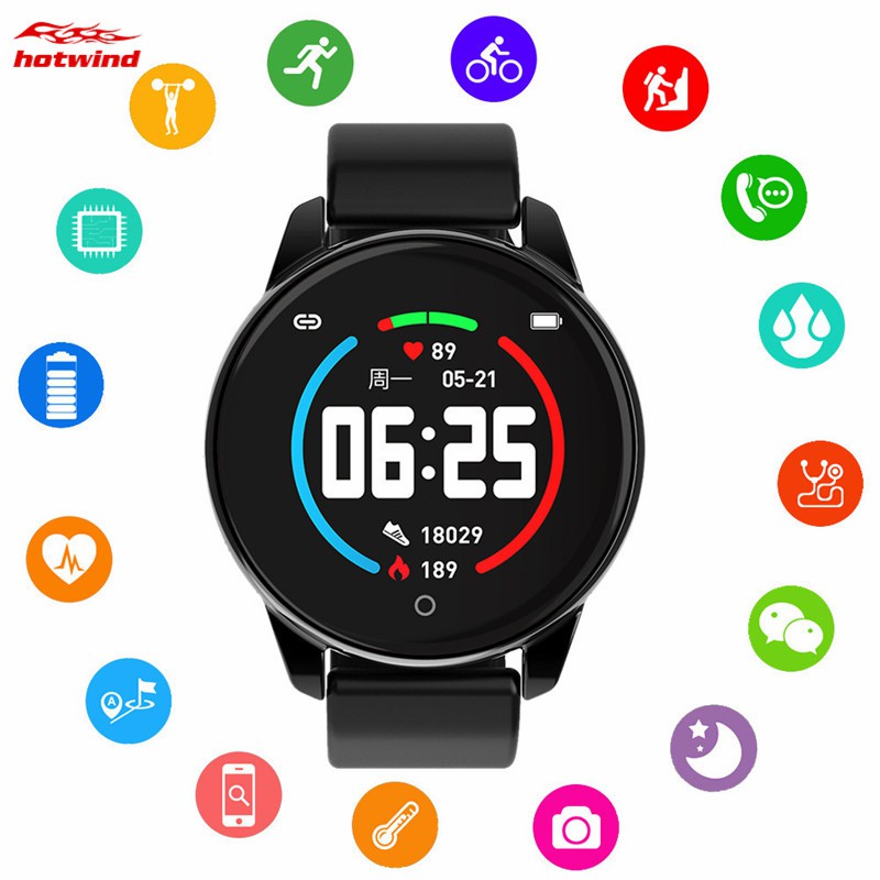 Bluetooth Smartwatch Waterproof IP67 Heart Rate Monitor Multi-sports Fitness TrackerAndroid IOS