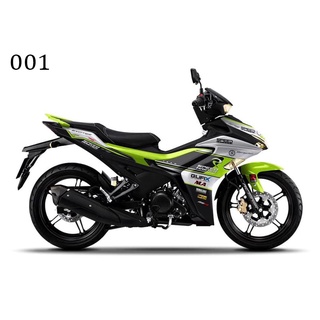 Các tem trùm exciter 155 xanh đen bạc