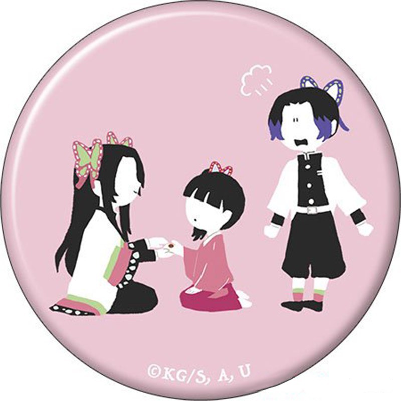 (Nhiều mẫu) Huy hiệu cài áo in hình Kimetsu no Yaiba Thanh gươm diệt quỷ anime chibi xinh xắn dễ thương m07