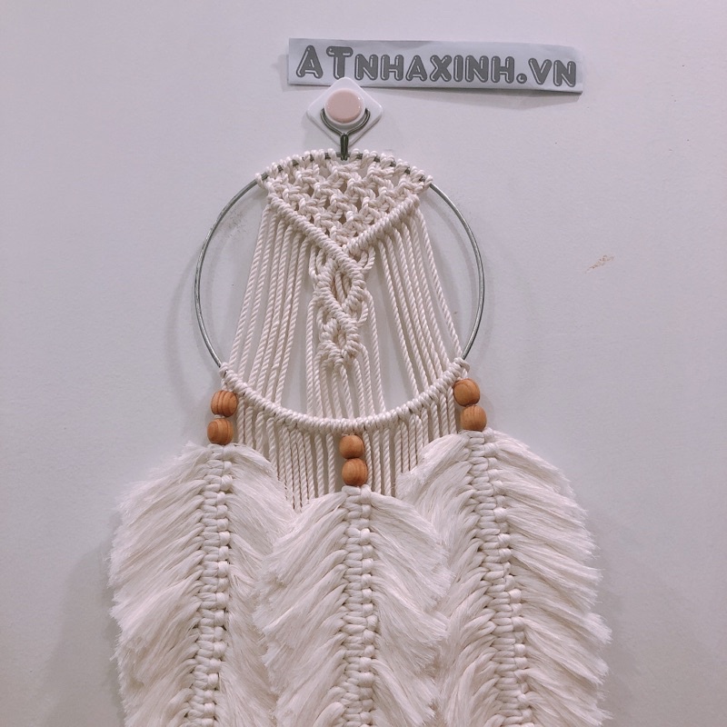 Dreamcatcher macrame lưới bắt giấc mơ trang trí nhà cải tạo nội thất treo tường