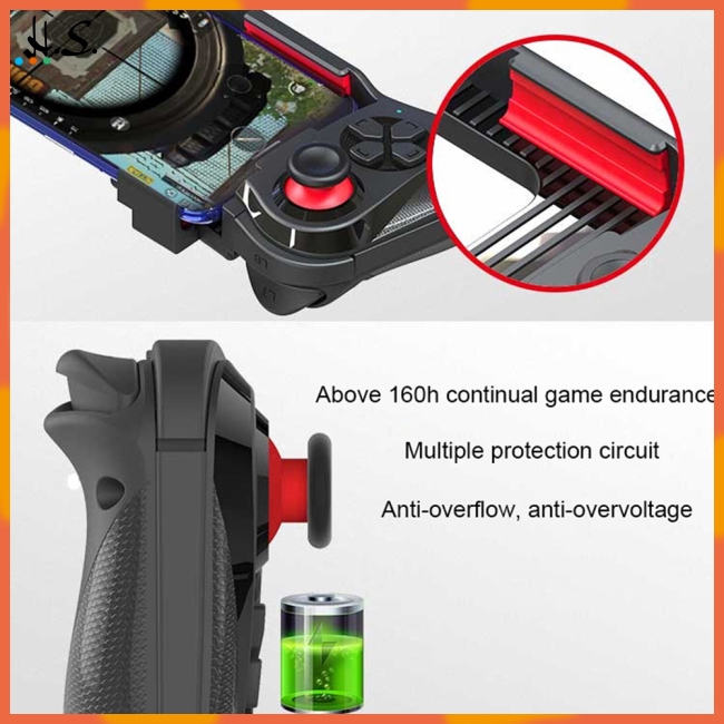 For MOCUTE-059 One-handed Wireless Bluetooth Gamepad for Android IOS Phone PUBG Game Pad Rechargeable Game Handle