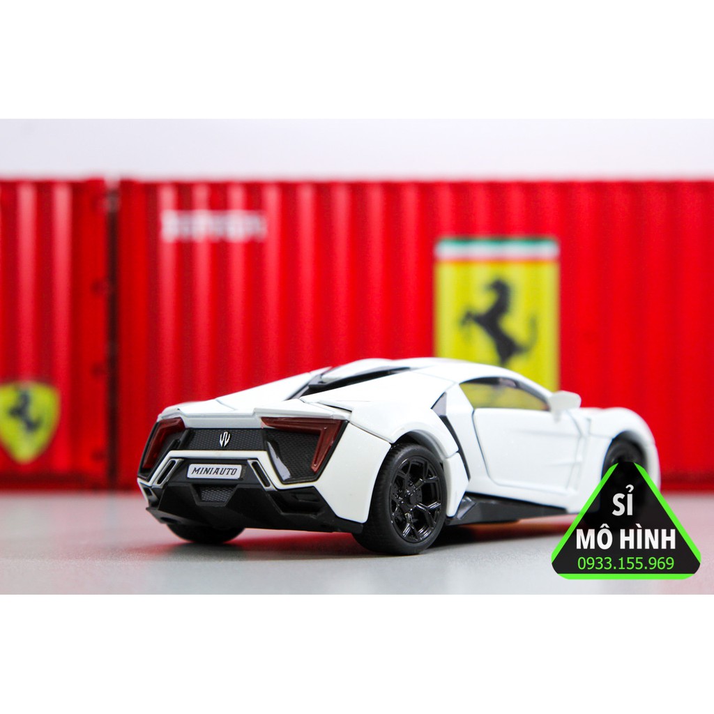 [ Sỉ Mô Hình ] Xe mô hình Lykan Hypersport 1:32 Trắng