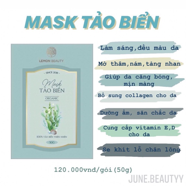 Mặt nạ Khổ qua/Tảo biển Lemon