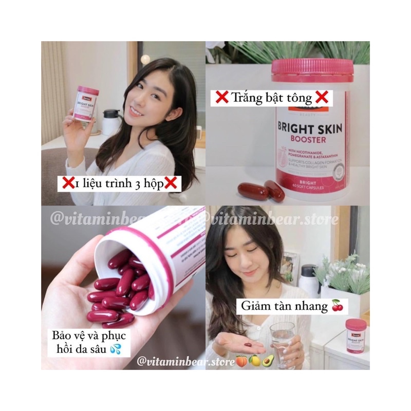 Viên Uống Trắng Da Swisse Beauty Bright Skin 60 Viên