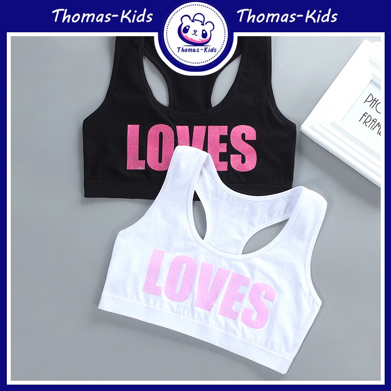 Áo lót bằng cotton không có đệm ngực dành cho nữ 8-12 tuổi