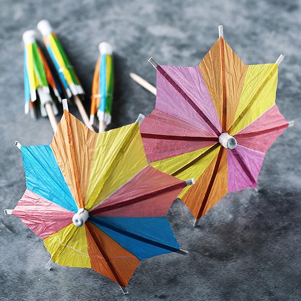 IVORY Dù Hình Ngôi Sao Dùng Trang Trí Bánh Cupcake