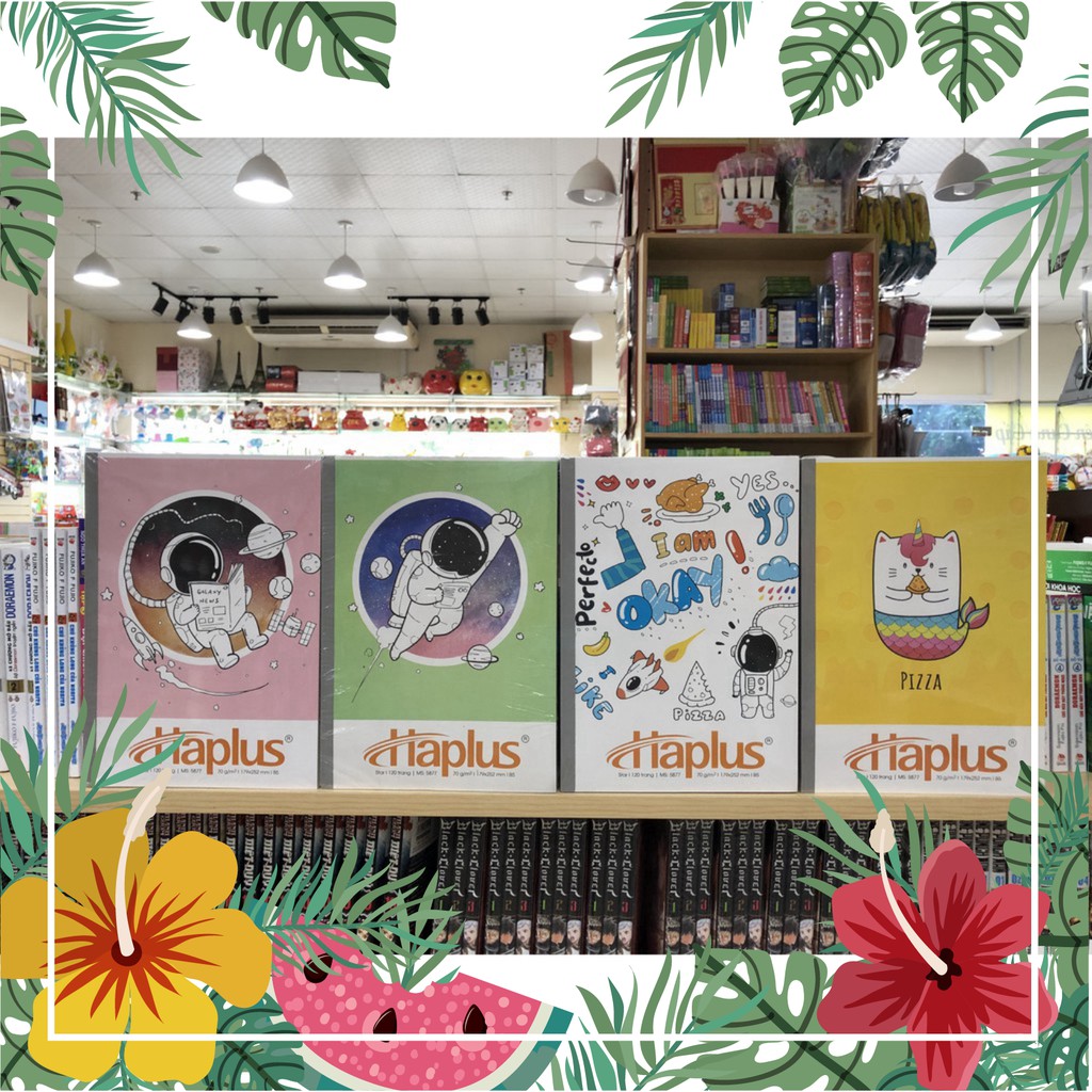 Vở HẢI TIẾN Kẻ Ngang Haplus 120 Trang Mã 5877 Định Lượng 70g/m2