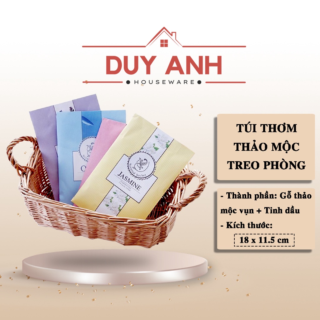 Túi thơm cao cấp treo tủ quần áo, túi thơm nhiều mùi treo tủ quần áo tủ giày chống ẩm mốc côn trùng loại vỏ màu