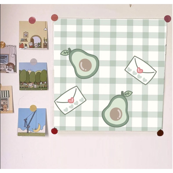Tranh vải treo tường avocado TVTT3 quả bơ trà sữa yakult hoa cúc GD bò sữa 45x45cm