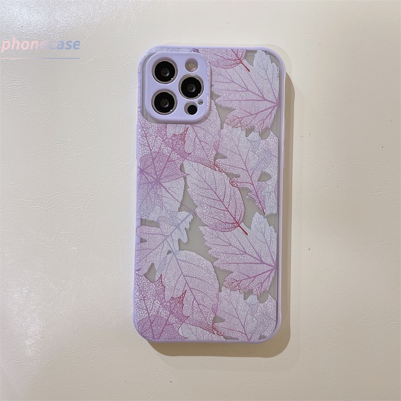 Ốp điện thoại nhựa cứng chống sốc họa tiết hoa lá cho OPPO A53 2020 A15 A54 Reno 4 A3S A5 2020 A5S A93 A12S A12 A92