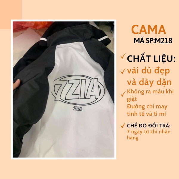 [Mã 44FASHIONSALE1 giảm 10K đơn 50K] Áo Khoác Gió Nam Nữ Ulzzang Unisex Form Rộng Bomber CAMA STORE M218