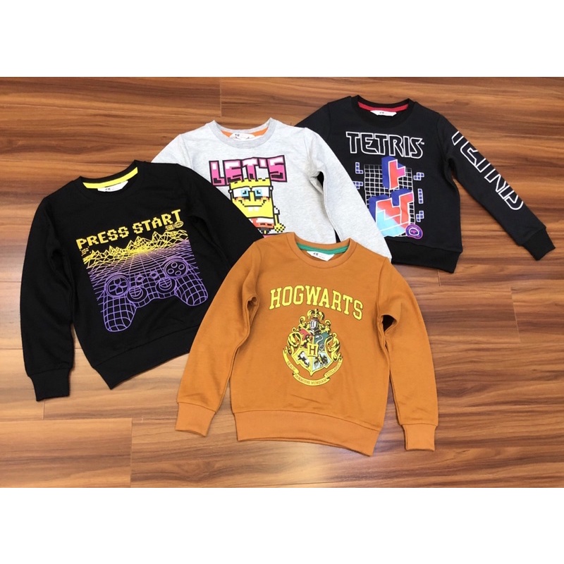 Áo nỉ da cá bé trai sz 6/8-14/16