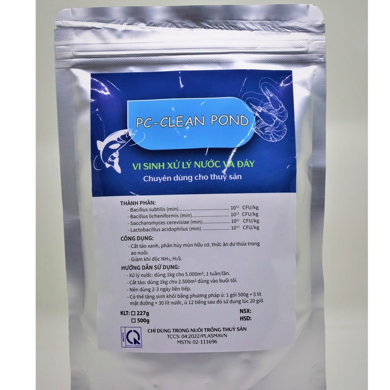 Vi sinh xử lý nước và đáy ao nuôi thủy sản - PC - CLEAN POND