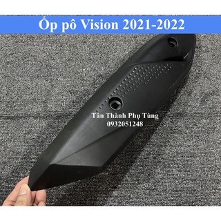 Ốp pô Vision 2021-2022 nhựa đen gắn như zin Phutungxe