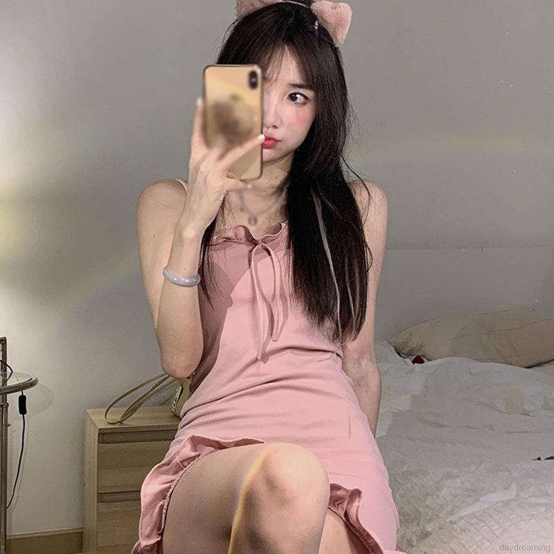 Đầm Dây Nữ Cộc Tay Bó Sát Quyến Rũ | BigBuy360 - bigbuy360.vn