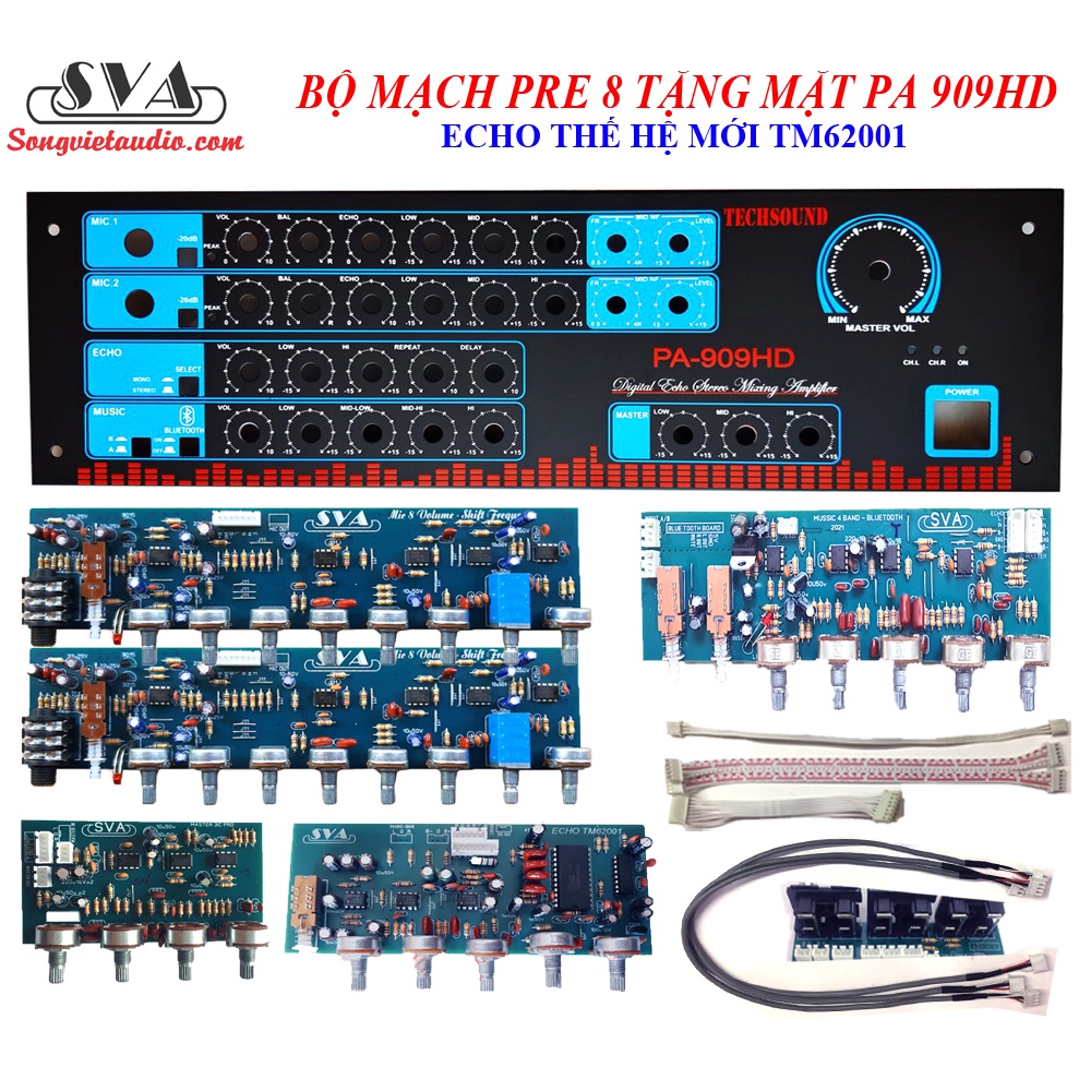 BỘ MẠCH AMPLI PRE MIC 8 VOLUME TẶNG MẶT