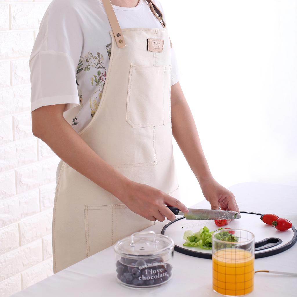 Bắc âu phong cách công nghiệp tạp dề cotton vải denim tạp dề nướng tạp dề wenqing phong cách quán cà phê cửa hàng hoa nhà nướng bánh tạp dề làm việc tạp dề nhà bếp văn học phong cách retro tạp dề