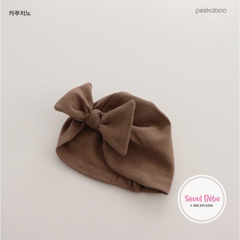 Mũ nơ bộ Peekaboo basic phụ kiện cho bé made in Korea