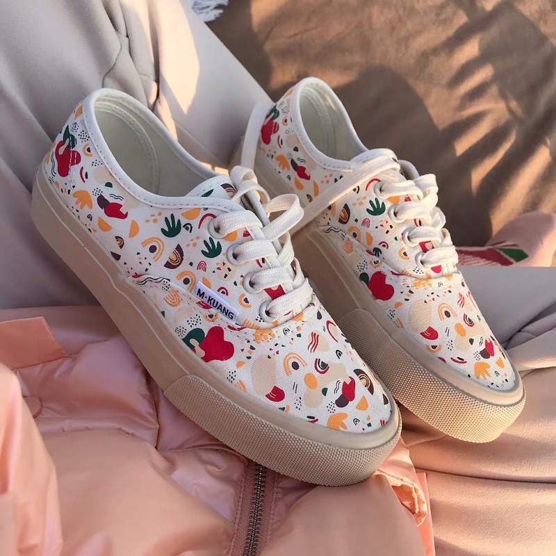 🔥HOT- GIÀY THỂ THAO HOẠ TIẾT ĐỘC ĐÁO ULZZANG PHONG CÁCH HÀN QUỐC
