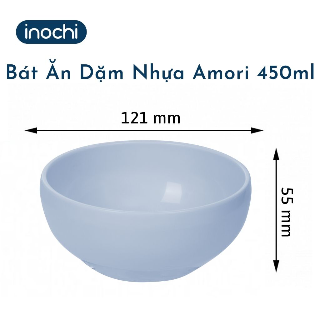 Bát Ăn Dặm Nhựa INOCHI Amori Loại Nhỏ Cho Bé, Chất Liệu Cao Cấp Chịu Nhiệt Tốt, An Toàn Cho Sức Khỏe 415ml