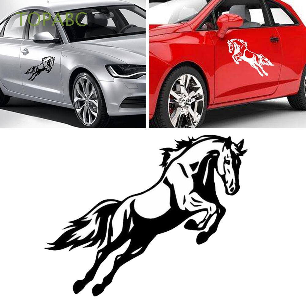 Sticker dán xe hơi trang trí hình chú ngựa phi