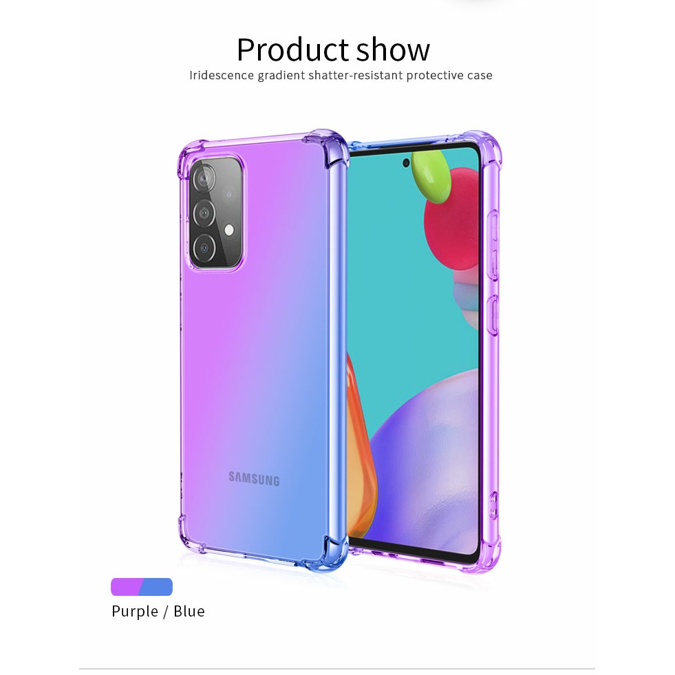 Ốp lưng Samsung A72 / A72 5G dẻo đa sắc lồi 4 góc chống sốc cao cấp