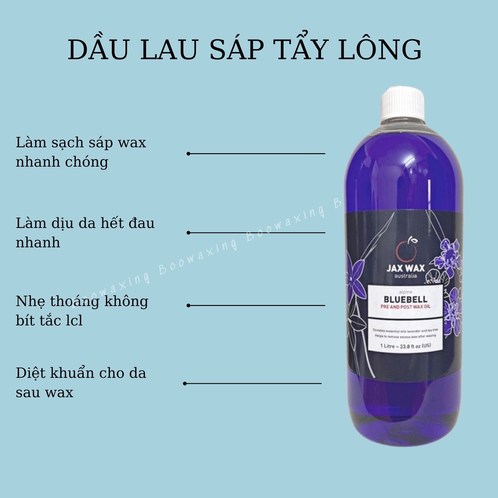 Dầu lau sáp thừa sau tẩy lông
