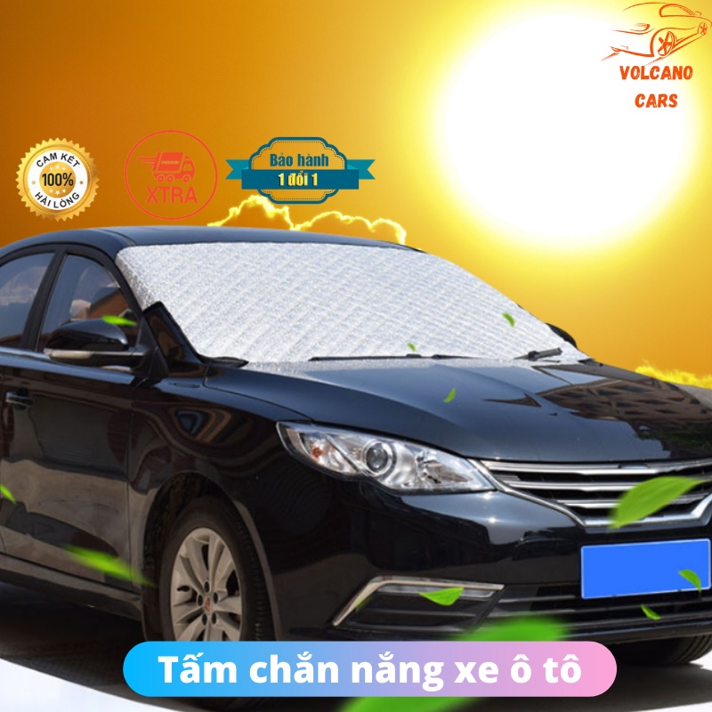 Tấm chắn nắng kính lái dạng miếng dày 3 lớp tráng bạc chống tia UV, chống nắng nóng cho ô tô xe hơi