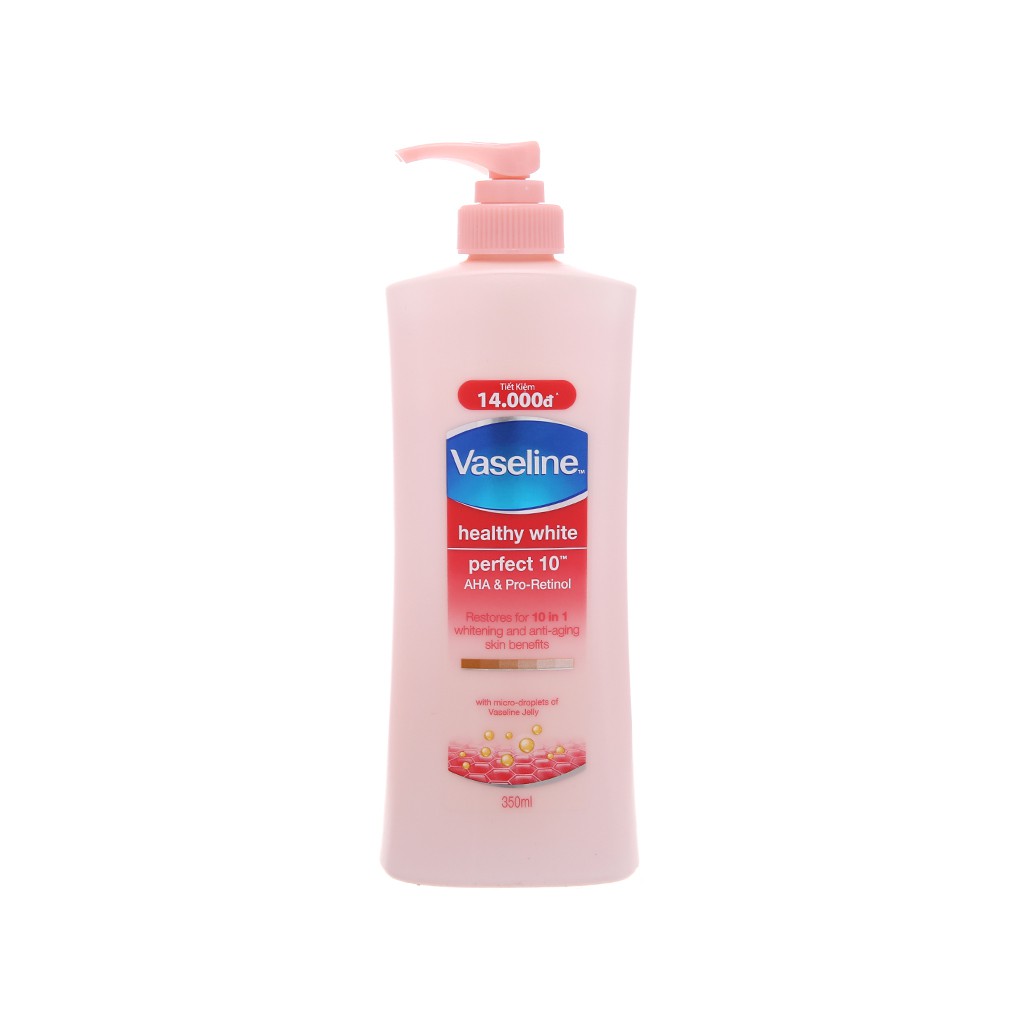 Sữa dưỡng thể trắng da Vaseline Perfect 10 in 1 350ml