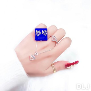 Bộ trang sức bạc ta 3 món đẹp lung linh