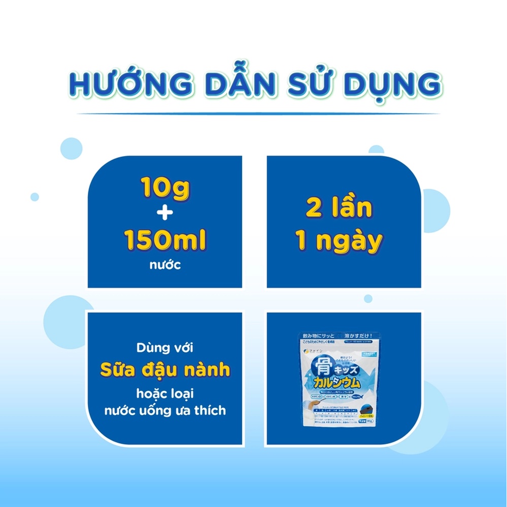 Bột Canxi cá tuyết Fine Japan giúp bé phát triển chiều cao gói 140g TM-FJ-CA01