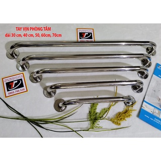 Tay Vịn Phòng Tắm Thanh Gác An Toàn Inox 304 Sáng Bóng TT-618 Phi 22