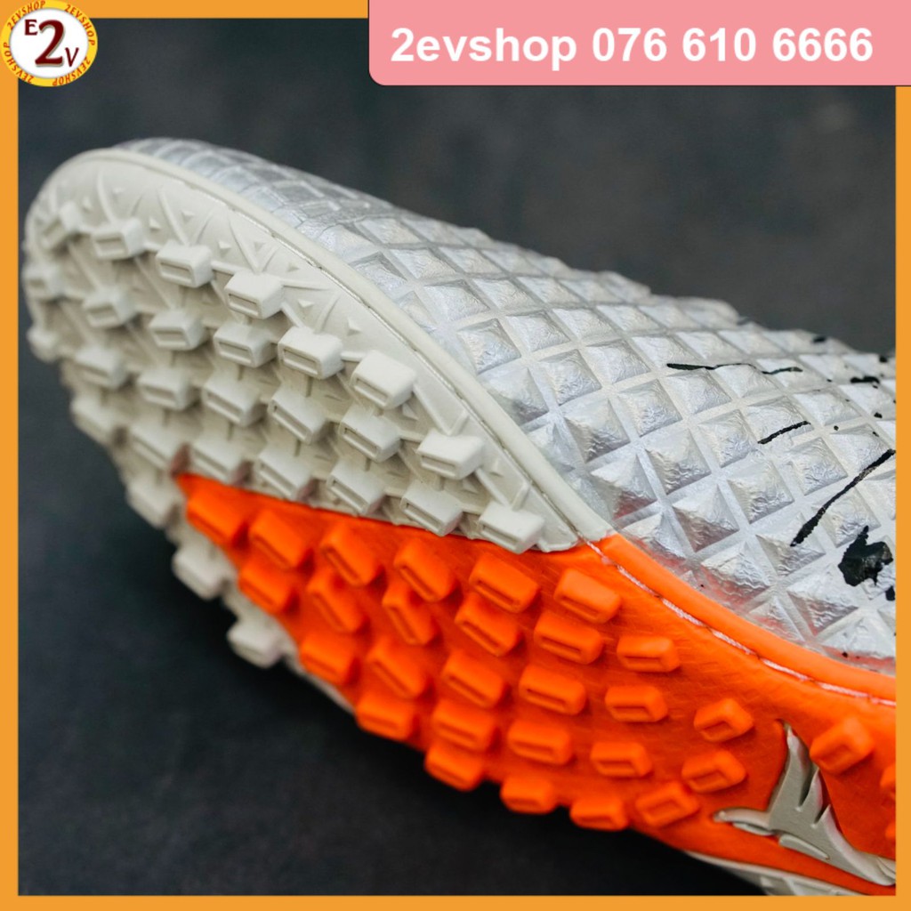 Giày đá bóng thể thao nam Mira Lux 20 Xám dẻo nhẹ, giày đá banh cỏ nhân tạo chất lượng - 2EV