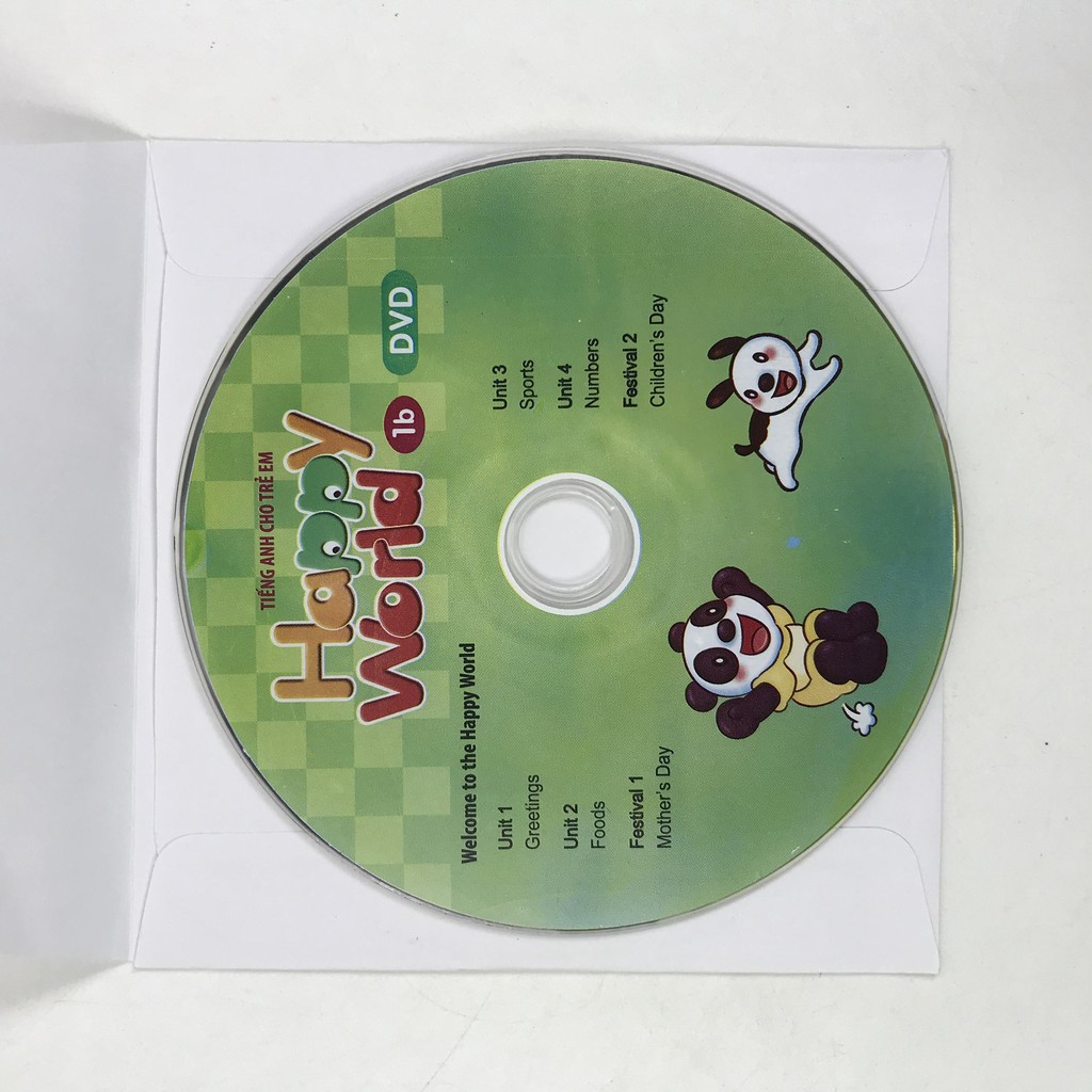 Sách - Tiếng Anh Cho Trẻ Em - Happy World - 1 (Bộ 2 quyển, 1 sổ tay, 1 đĩa DVD) (2 bộ, lẻ tùy chọn) | BigBuy360 - bigbuy360.vn