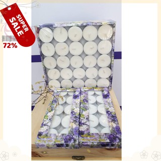 Nến đốt đèn tinh dầu tealight không mùi, không khói loại 1 - 100 viên cháy đủ 4 tiếng .