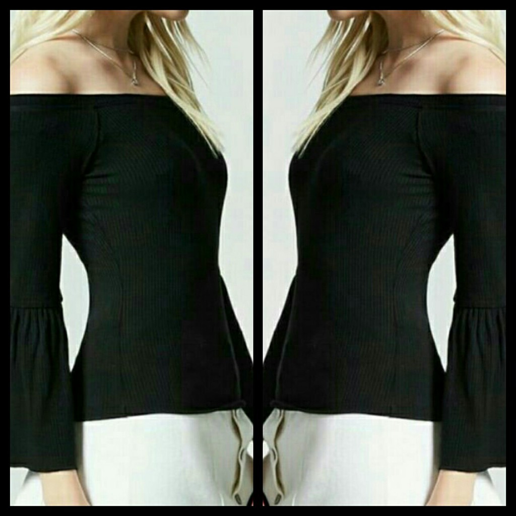 Áo Trễ Vai Chất Thun Gân