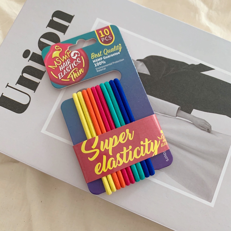 Set 10 Dây Buộc Tóc Co Giãn Dễ Thương Cho Nữ