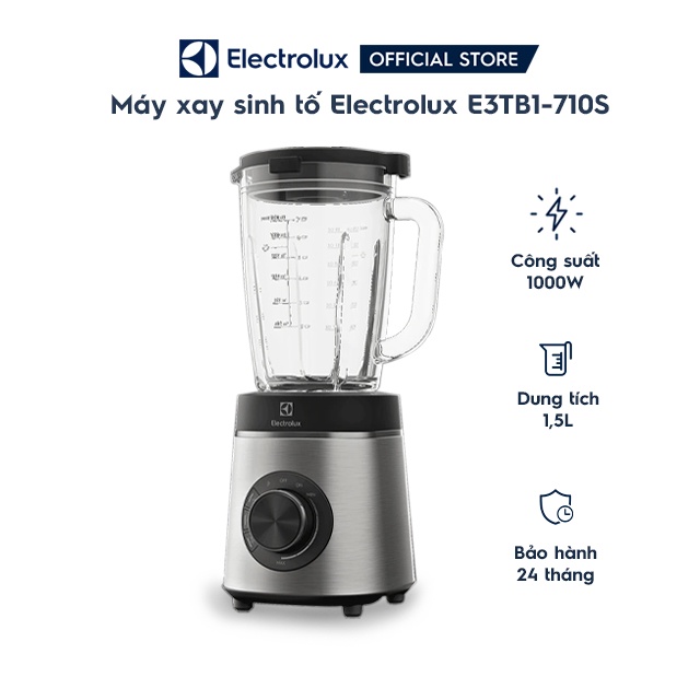 [Mã ELHA22 giảm 6% đơn 300K] Máy xay sinh tố Electrolux với 2 tốc độ xay E3TB1-710S ( NEW )