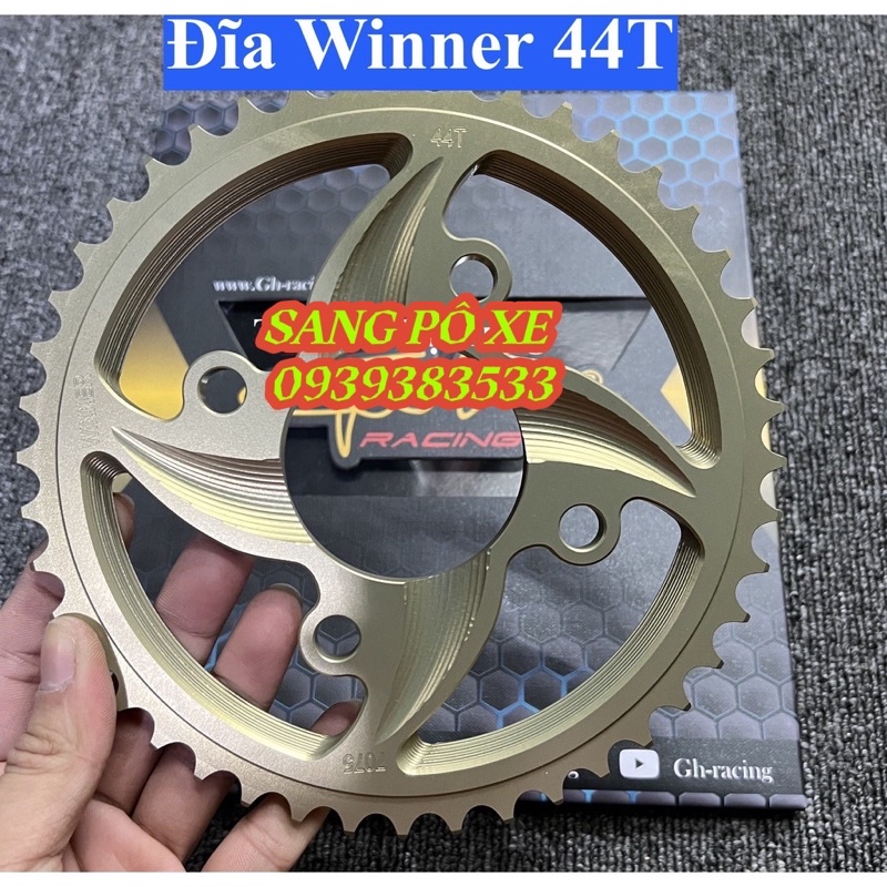 Đĩa tải nhôm cực bền 7075 cho Exciter, Winner, Sonic, RS, Satria,Yaz sp cao cấp