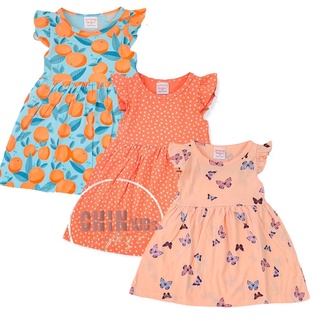Váy đầm hoa cho bé gái cánh tiên cotton thun VNXK [V17]