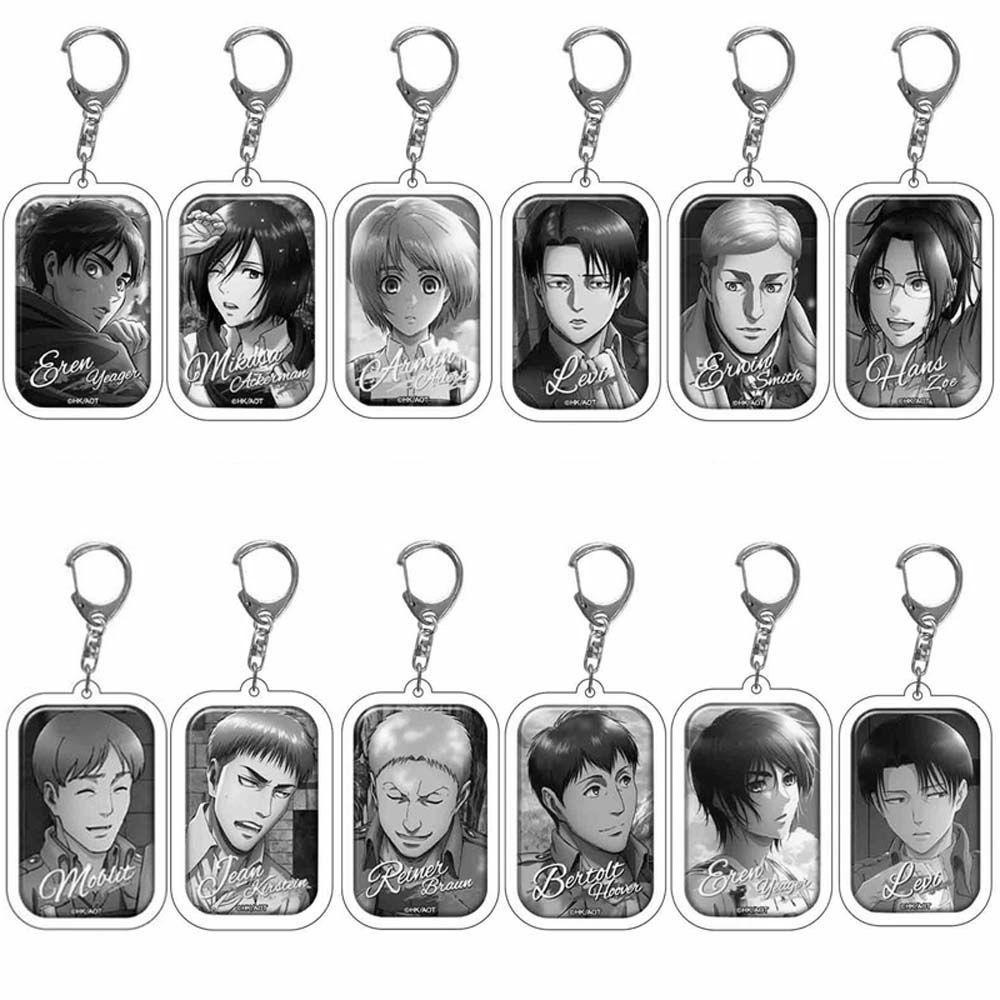 Móc Khóa Nhựa Acrylic Hình Attack on Titan Dễ Thương